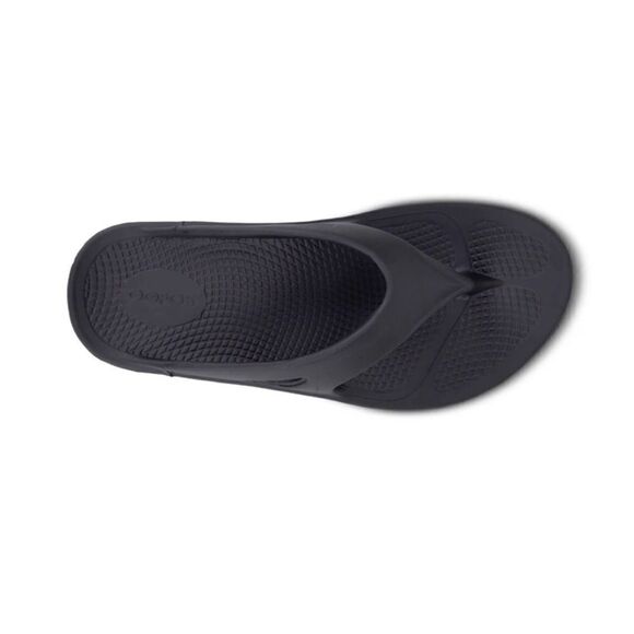 OOFOS ORIGINAL THONG SANDALS in Black Size M 6 / W 8 - Picture 3 of 7